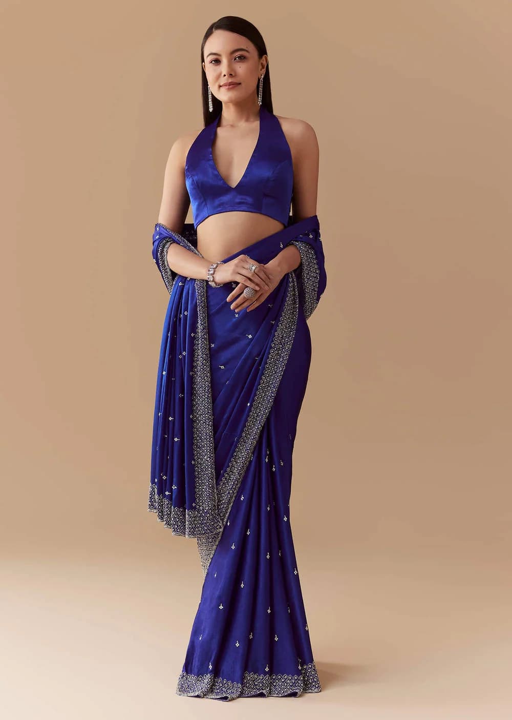 Royal Blue Banaras Silk Saree